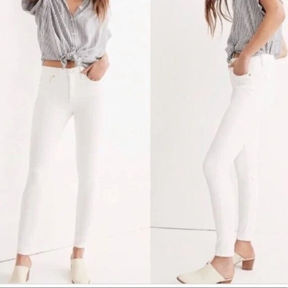 Madewell White High Riser Skinny Skinny Jeans Size 31T
